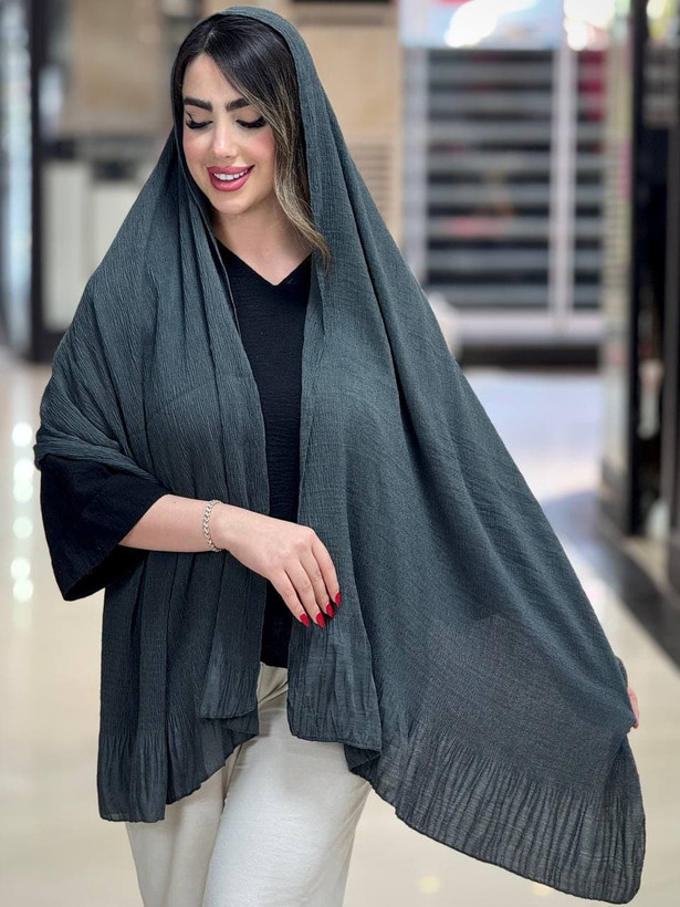 شال بیگ اسکارف دامنی سوپر نخ (۸۰ در ۱۹۰) - طرح و رنگبندی جدید - مزون یونا