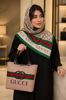 ست کیف و روسری نخی طرح گوچی شیک و مجلسی - مزون یونا
