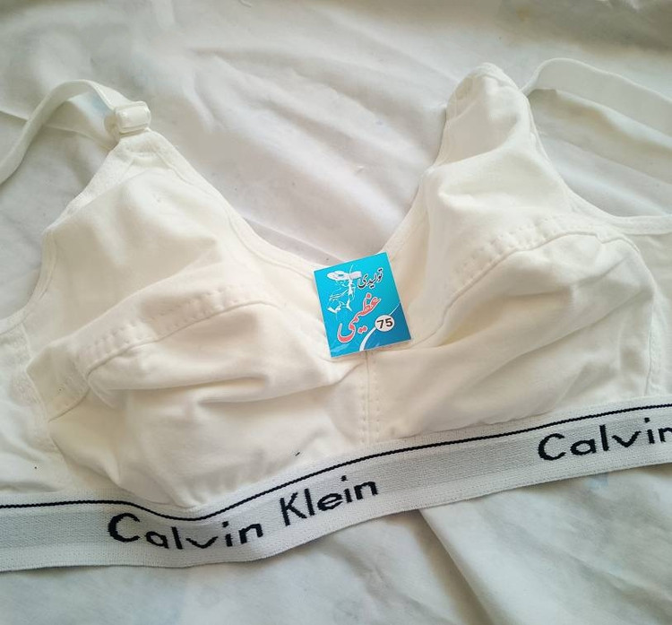 سوتین اسپرت طرح Calvin Klein | سوتین راحتی بدون فنر سوپر پنبه | سایز ۷۵ تا ۸۵