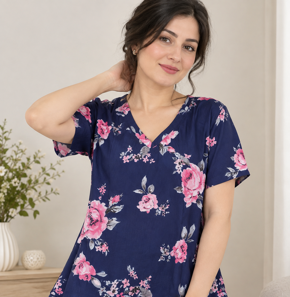 تیشرت لش قواره دار زنانه  - مزون یونا