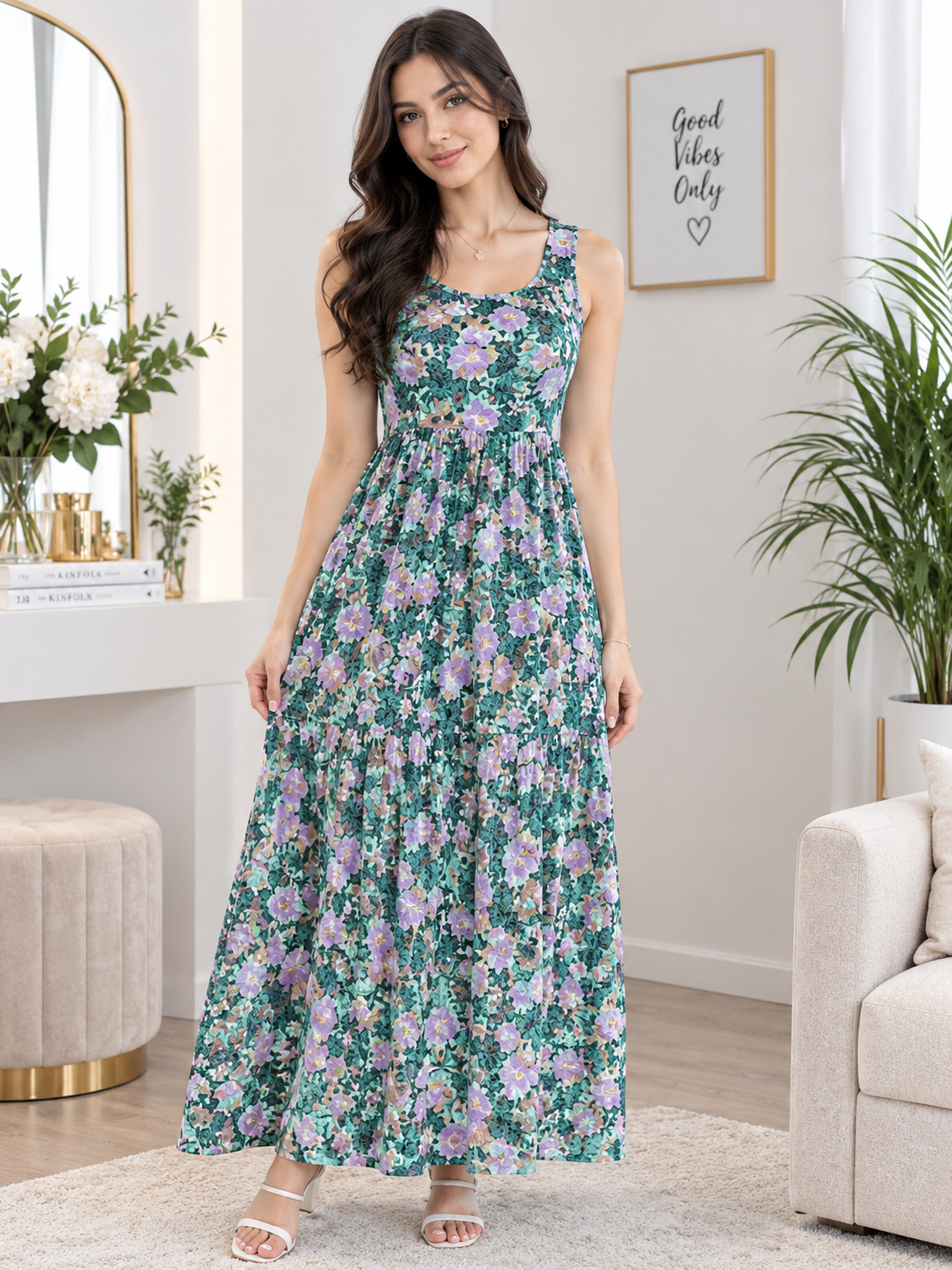 ساحلی گلدار نخ پنبه smara وارداتی اسمارا  - مزون یونا