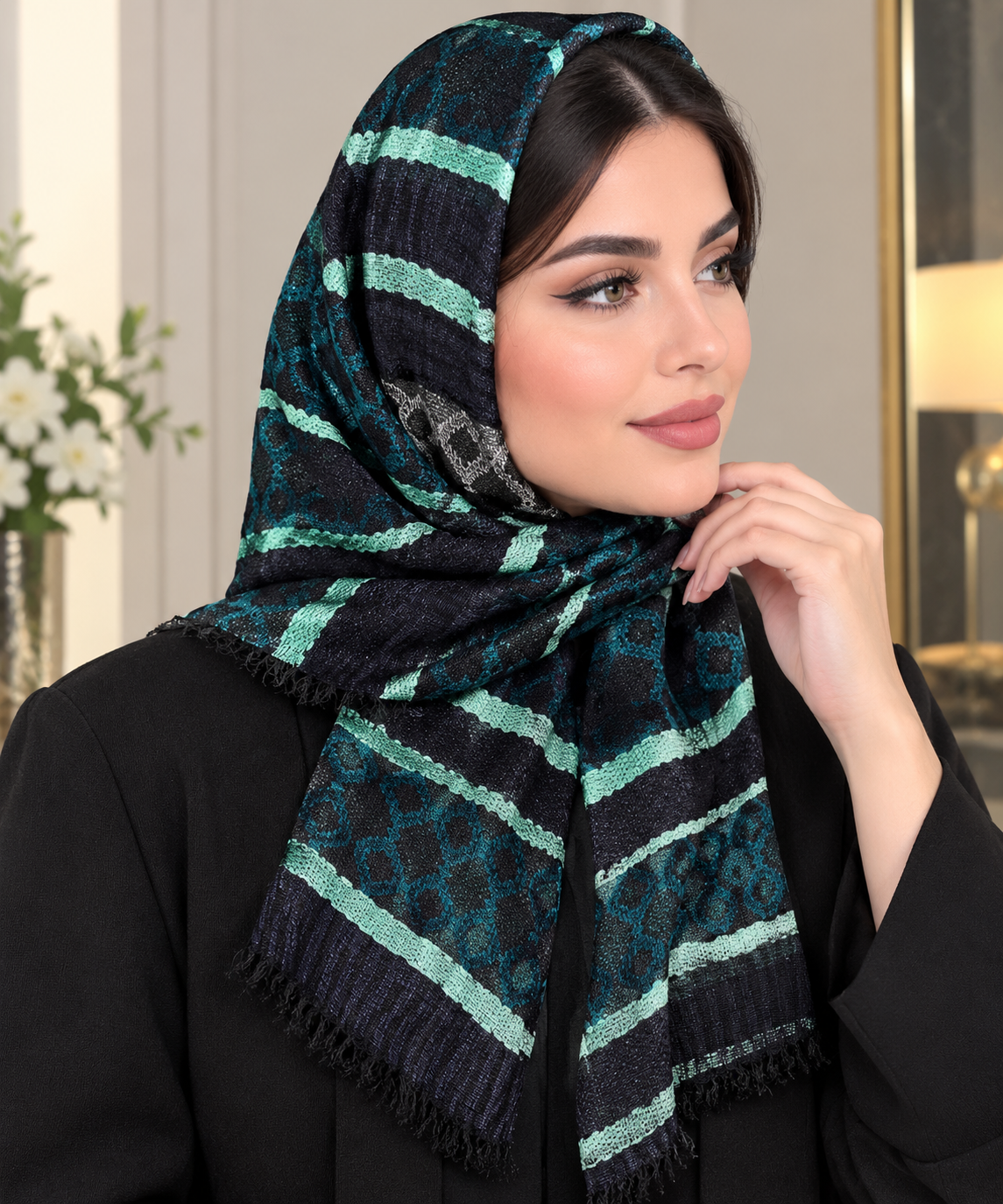 شال نخی فول قواره - مزون یونا
