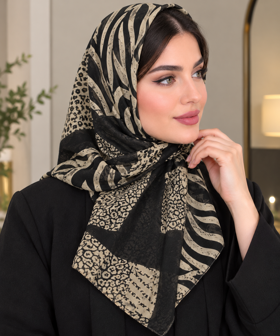 روسری حریر نخ