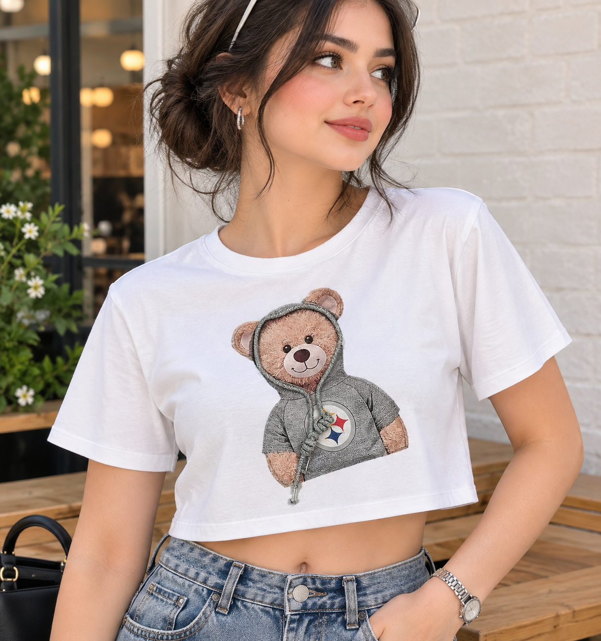 کراپ نخ پنبه سفیدعرض۵۰ مناسب سایز۳۸_۴۲