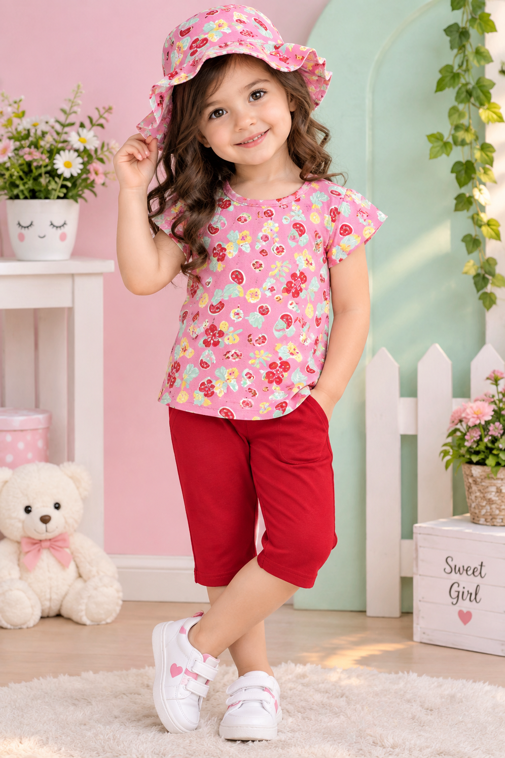 ست سه تکه بچگانه دخترانه 6-8 سال - مزون یونا